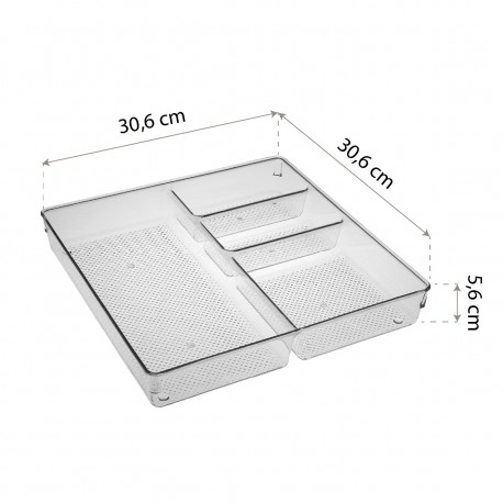 CASSETTO ORGANIZZATORE 4 SCOMPARTI