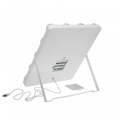 SPECCHIO RETTANGOLARE LED 12 LUCI CON SUPPORTO