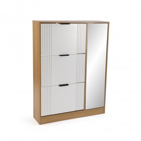 SCARPIERA 3 ANTE CON ARMADIO A SPECCHIO