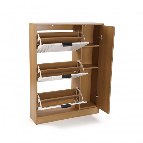 SCARPIERA 3 ANTE CON ARMADIO A SPECCHIO