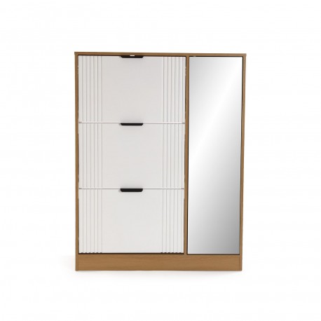 SCARPIERA 3 ANTE CON ARMADIO A SPECCHIO