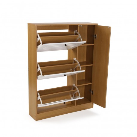 SCARPIERA 3 ANTE CON ARMADIO A SPECCHIO
