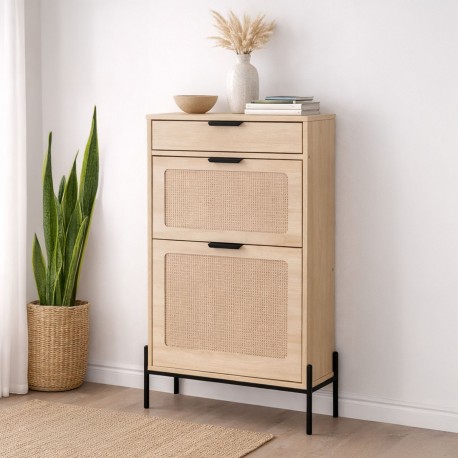 SCARPIERA 2 ANTE CON CASSETTO