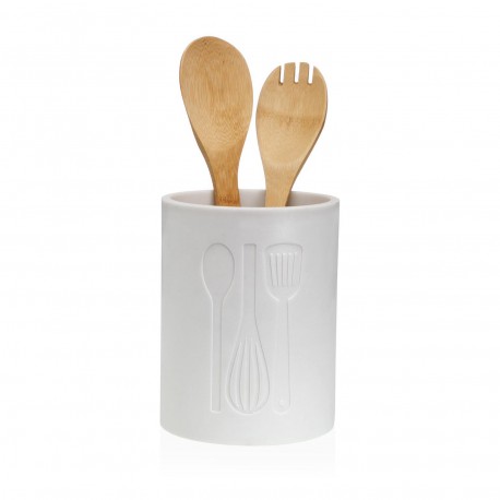 PORTAUTENSILI CUCINA GRANDE BIANCO