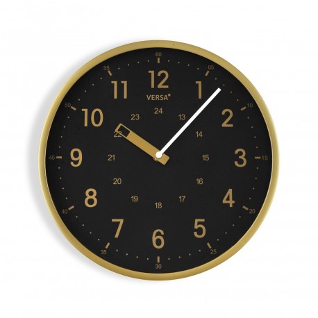 OROLOGIO CUCINA 30 CM GOLDEN NERO