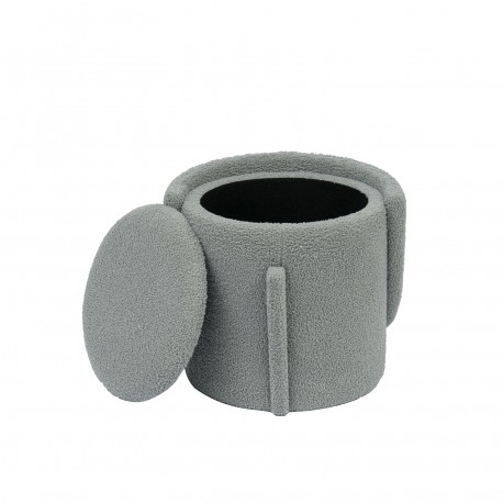 SEDUTA CON CONTENITORE GRIGIO