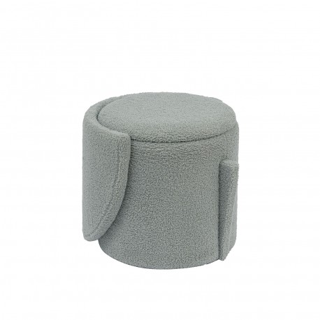 SEDUTA CON CONTENITORE GRIGIO