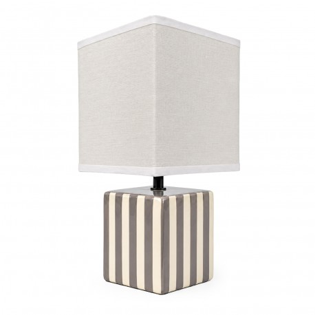 LAMPADA A RIGHE GRIGIA