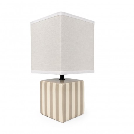 LAMPADA A RIGHE BEIGE