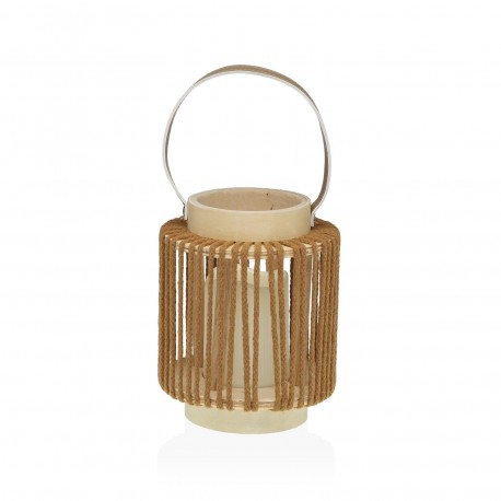 LANTERNA LED 18 CM ORAYA MARRONE