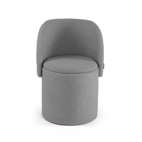 SEDUTA CON CONTENITORE GRIGIO