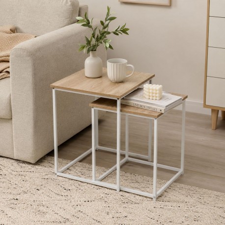 SET TAVOLINI TIGRIS BIANCO