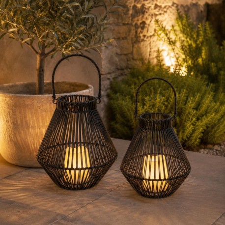 LANTERNA LED 26 CM NORELA NERO