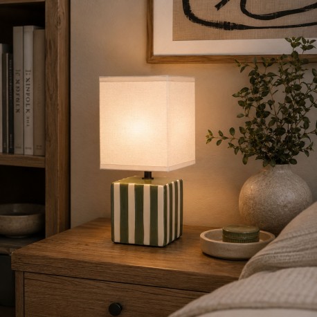 LAMPADA A RIGHE VERDE