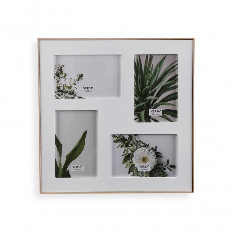 PORTAFOTO BIANCO CON 4 HUECOS 9 X 14