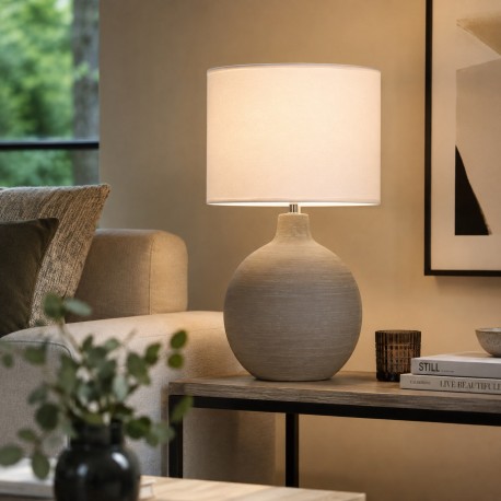LAMPADA CERAMICA DEWAS BEIGE