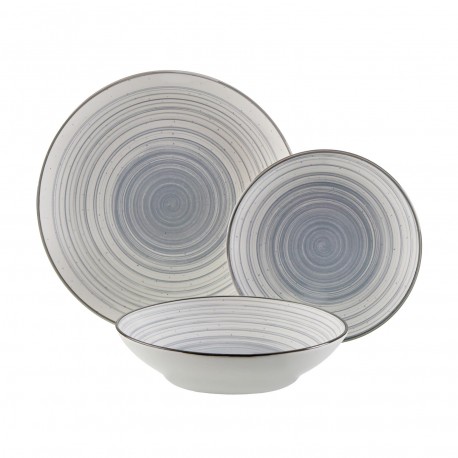STOVIGLIA 18 PEZZI NYLOR GRIGIO