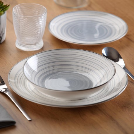 STOVIGLIA 18 PEZZI NYLOR GRIGIO