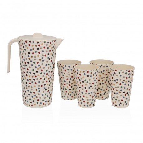 SET 4 BICCHIERI E CARAFFA VERA