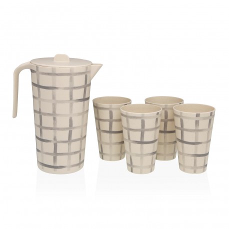 SET 4 BICCHIERI E CARAFFA MILO