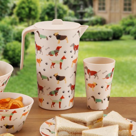 SET 4 BICCHIERI E CARAFFA AMICO