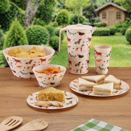 SET 4 BICCHIERI E CARAFFA AMICO