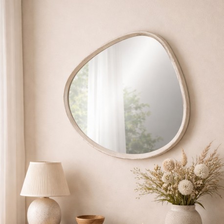 SPECCHIO DA PARETE BEIGE