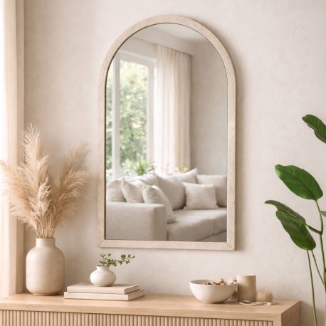 SPECCHIO DA PARETE BEIGE