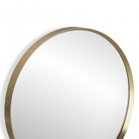 SPECCHIO DA PARETE CORNICE ALLUMINIO ORO