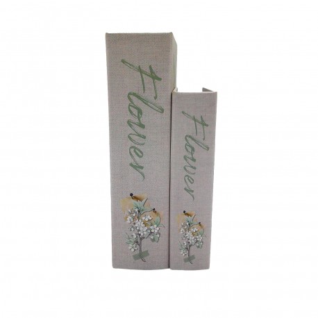 SET 2 LIBRI DECO "FLORIS"