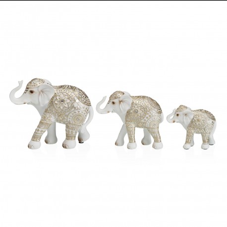 DECORAZIONE ELEFANTE DORI 14 CM