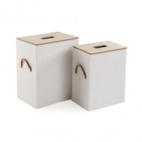 SET 2 CESTE BIANCHERIA BEIGE