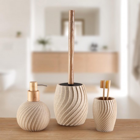 DISPENSER SAPONE SPIRALE BEIGE