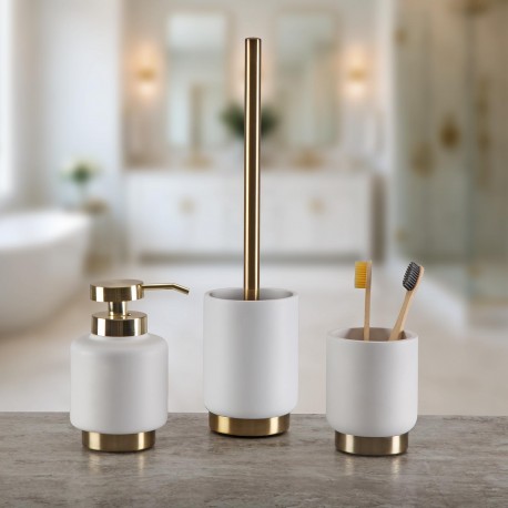BICCHIERE PORTASPAZZOLINI LUMIERE BIANCO