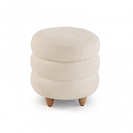 POUF CONTENITORE BIANCO SIRO