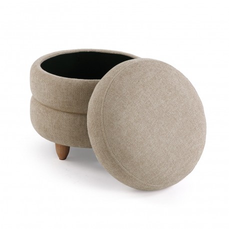 POUF CONTENITORE BEIGE SIRO