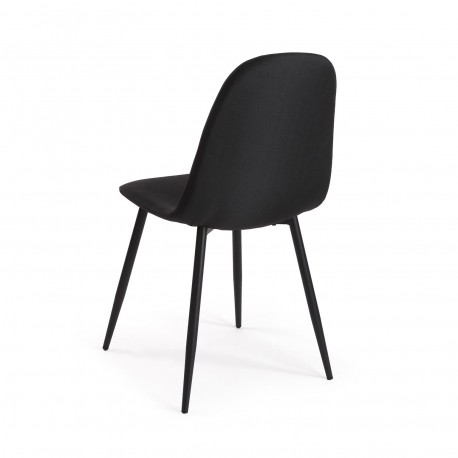 SEDIA DA PRANZO NORA NERO