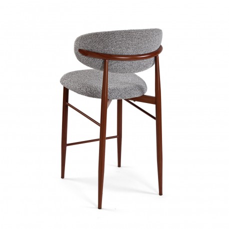 SGABELLO ALTO ZOE GRIGIO