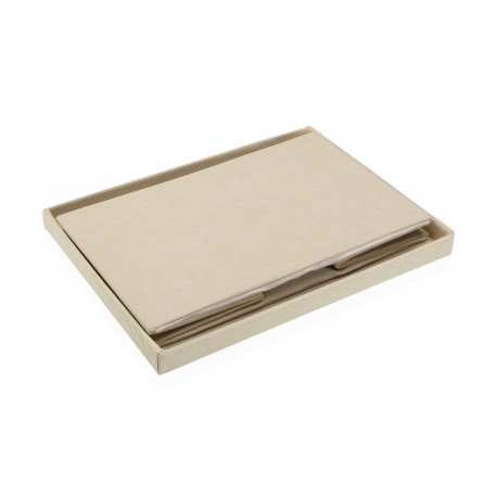 CESTA RETTANGOLARE CON COPERCHIO PIEGHEVOLE CREMA