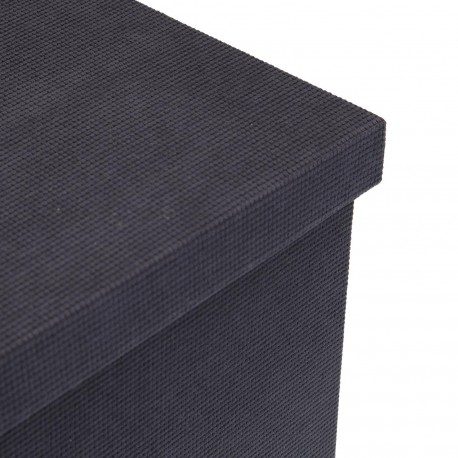 CESTA RETTANGOLARE COPERCHIO GRIGIO SCURO