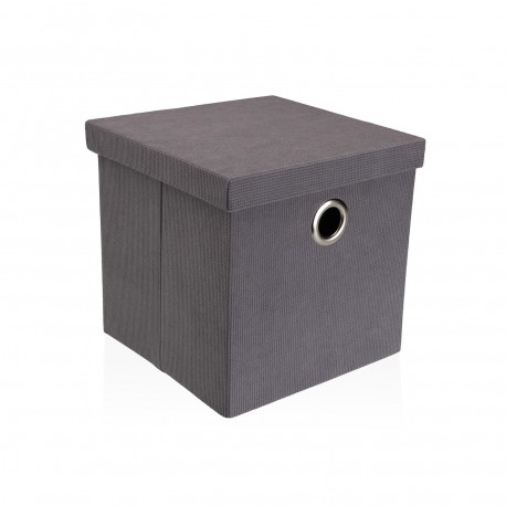 CESTA QUADRA COPERCHIO GRIGIO CHIARO