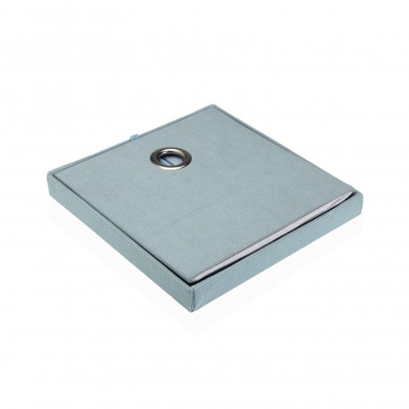 CESTA QUADRATA CON COPERCHIO PIEGHEVOLE BLU