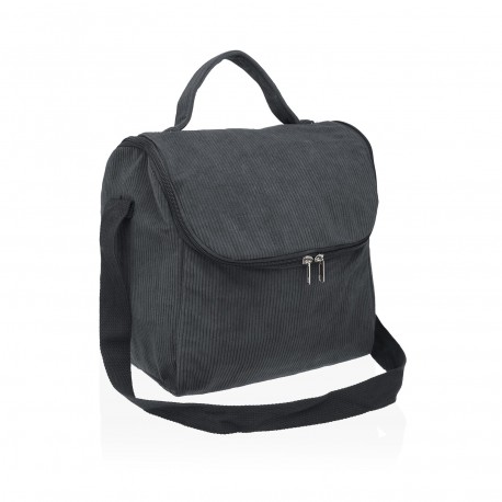BORSA TERMICA "COZY" VELLUTO GRIGIO