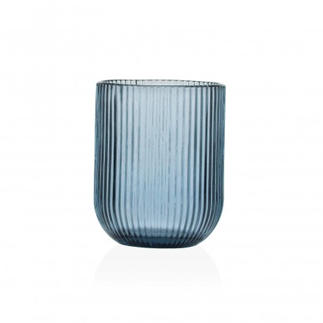 BICCHIERE RIGHE BLU 250ML