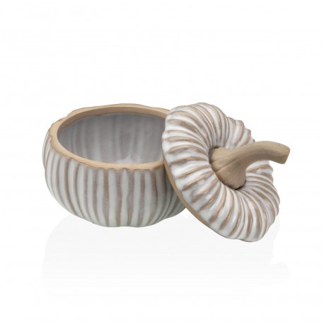 CERAMICA ZUCCA BIANCA CONTENITORE S