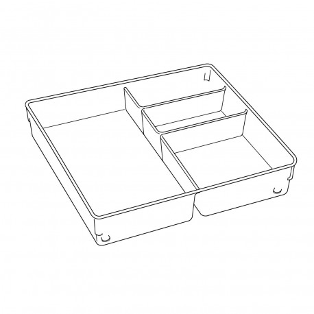 CASSETTO ORGANIZZATORE 4 SCOMPARTI
