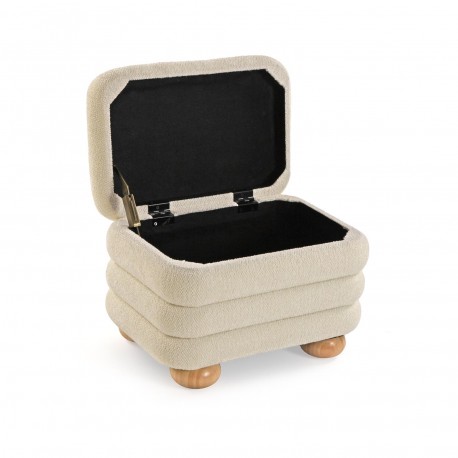 SET PANCA E 2 POUF BEIGE