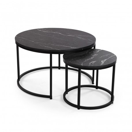 SET 2 TAVOLI AUREA MARMO