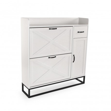 SCARPIERA 4 CASSETTI BIANCO