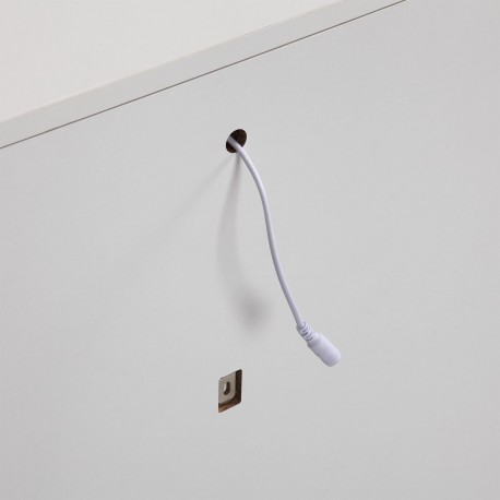 TOELETTA CON PANCA, 3 CASSETTI E LUCE LED